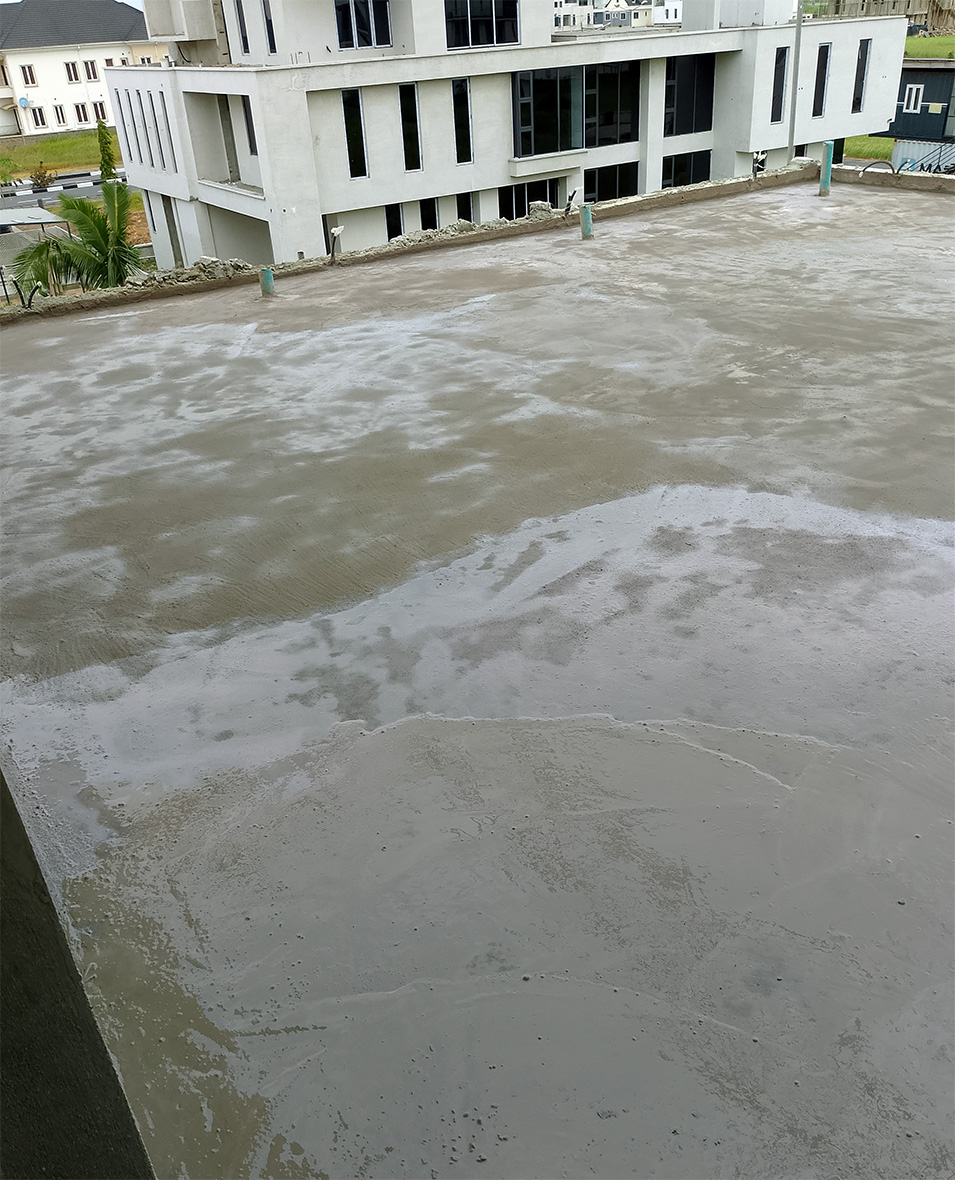 Cementitious waterproofing for terrace leak at Astrum Seven Limited