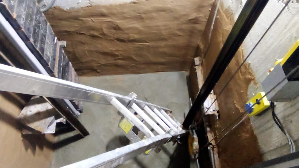 Lift pit leakage repair at Prince Ebeano Supermarket-3